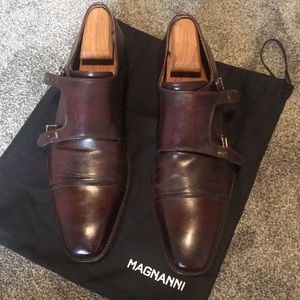 Magnanni double monk strap